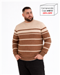 P8111 - Sweater Escote Redondo Rayado TALLE ESPECIAL